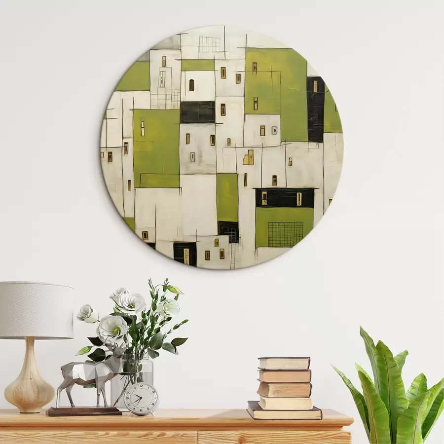 murales de pared Casas abstractas r44582