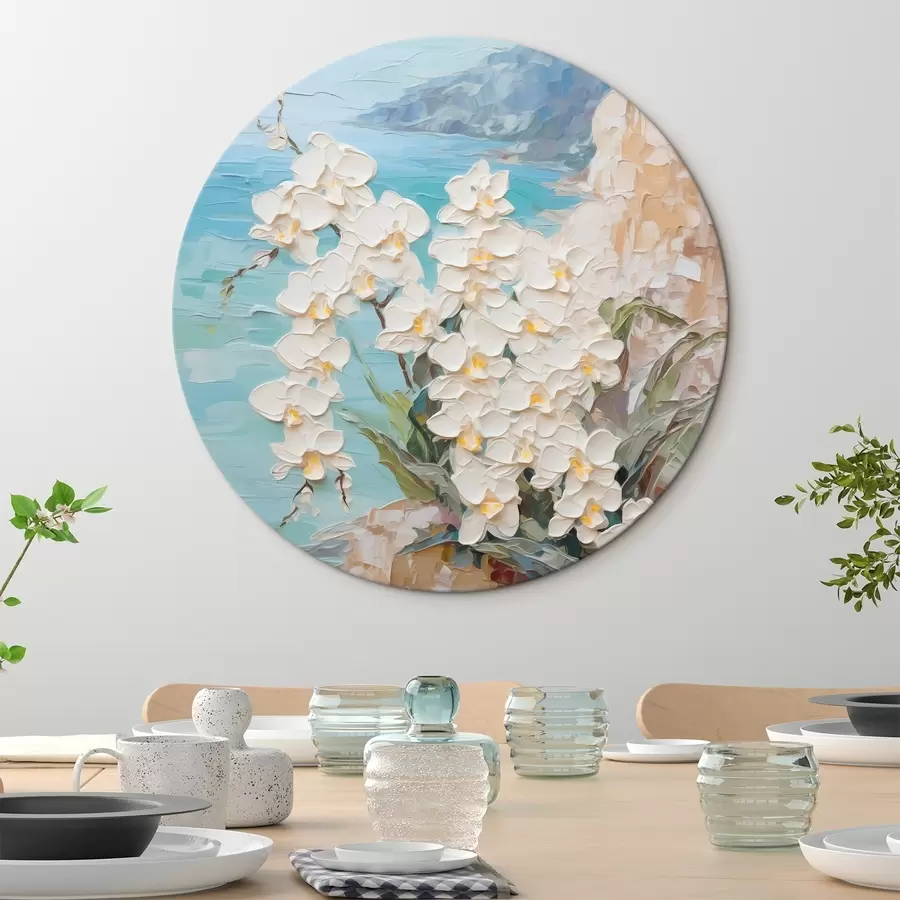 murales de pared Orquídeas contra el mar r44590
