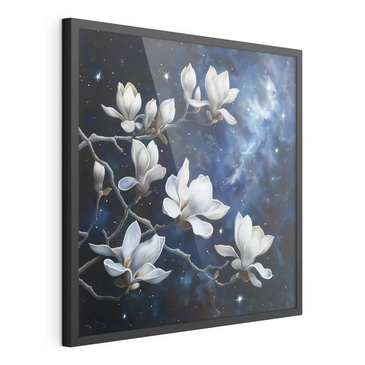 Poster Flores de magnolia contra el cielo f44585