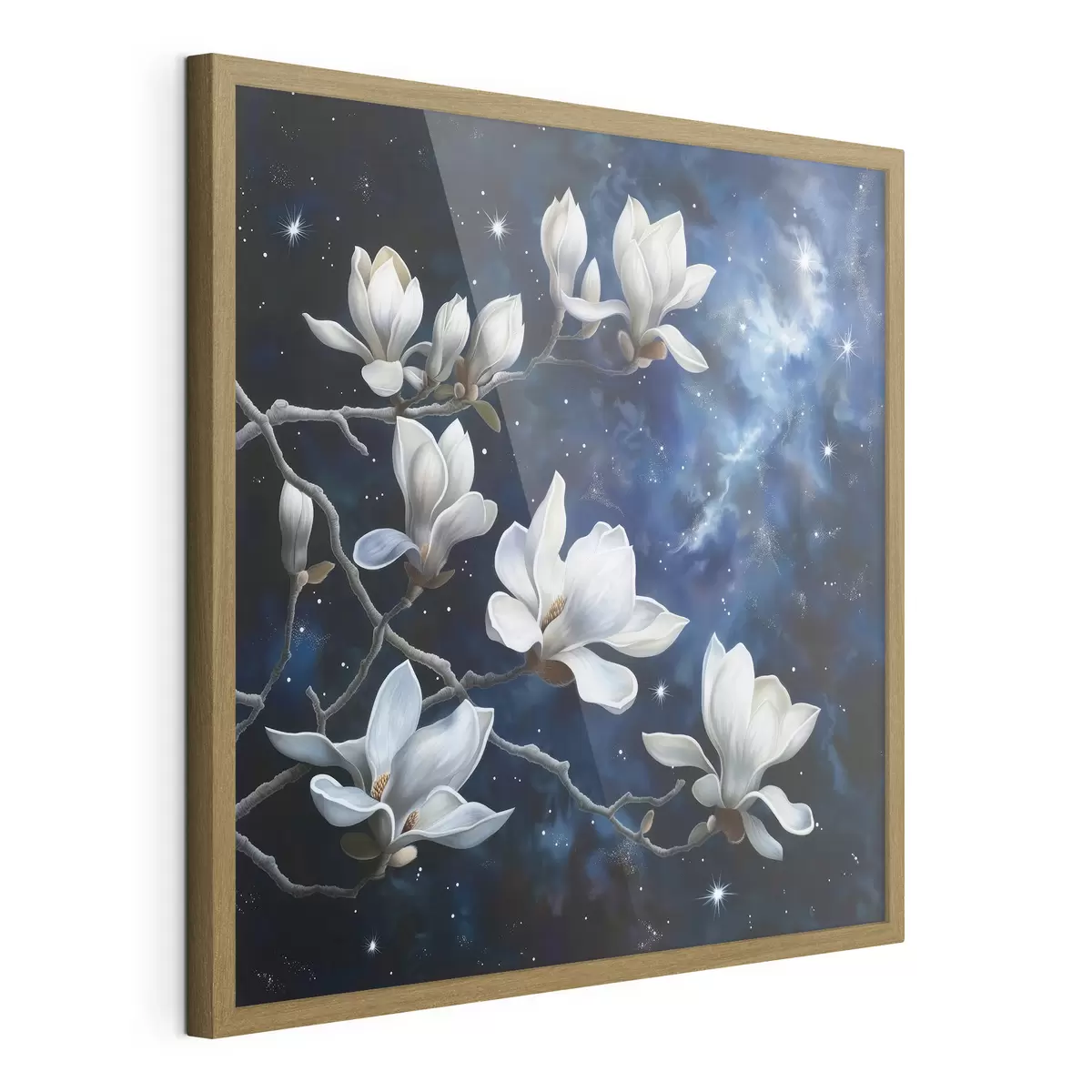 Poster Flores de magnolia contra el cielo f44585