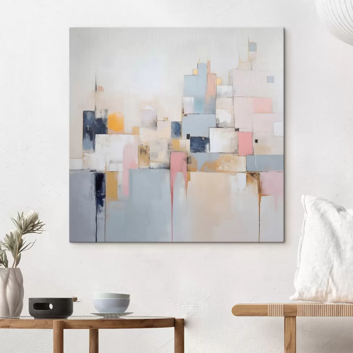 murales de pared Pintura abstracta imitación ciudad s44638