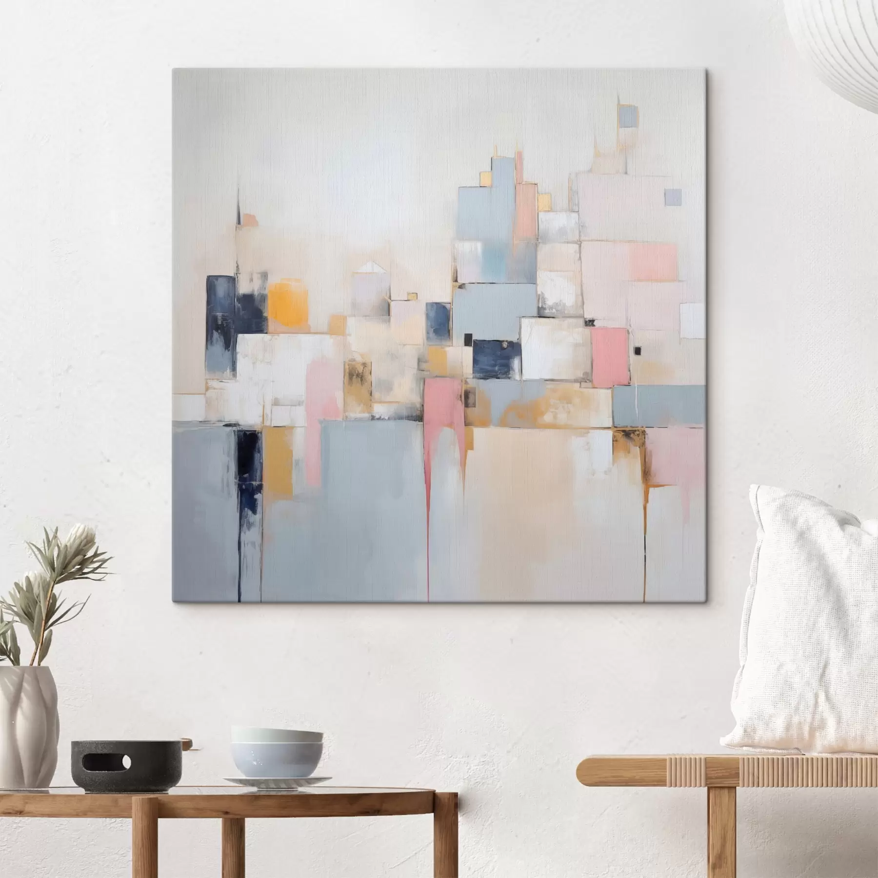 murales de pared Pintura abstracta imitación ciudad s44638