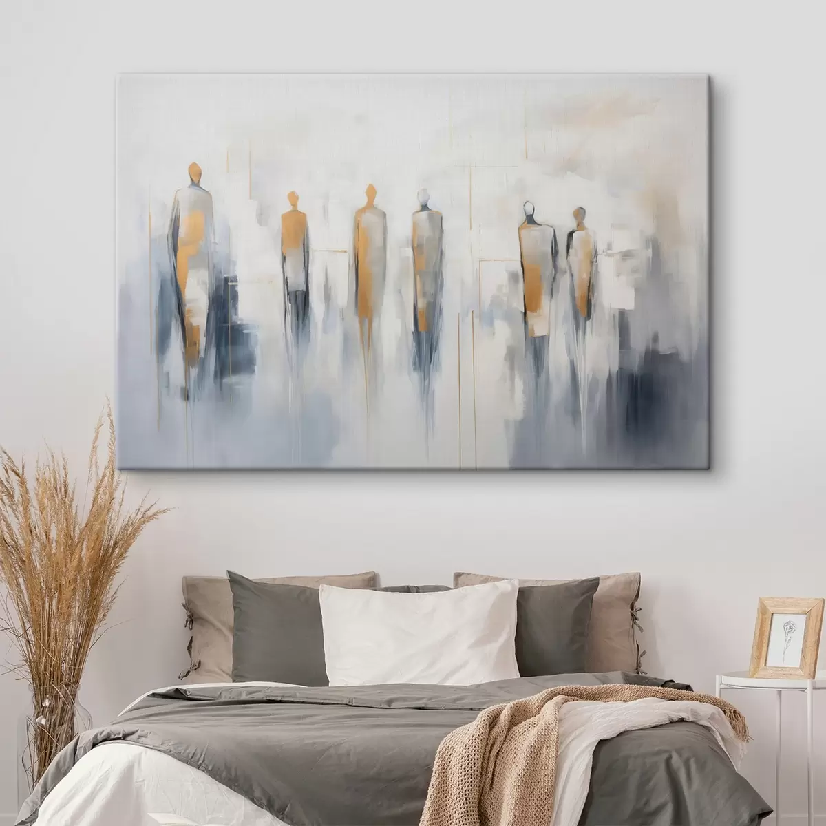 murales de pared Siluetas abstractas de personas s44639