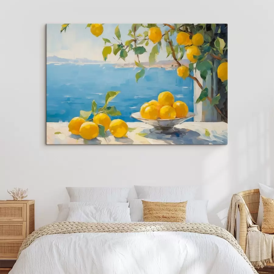 murales de pared Limones contra el mar s44649