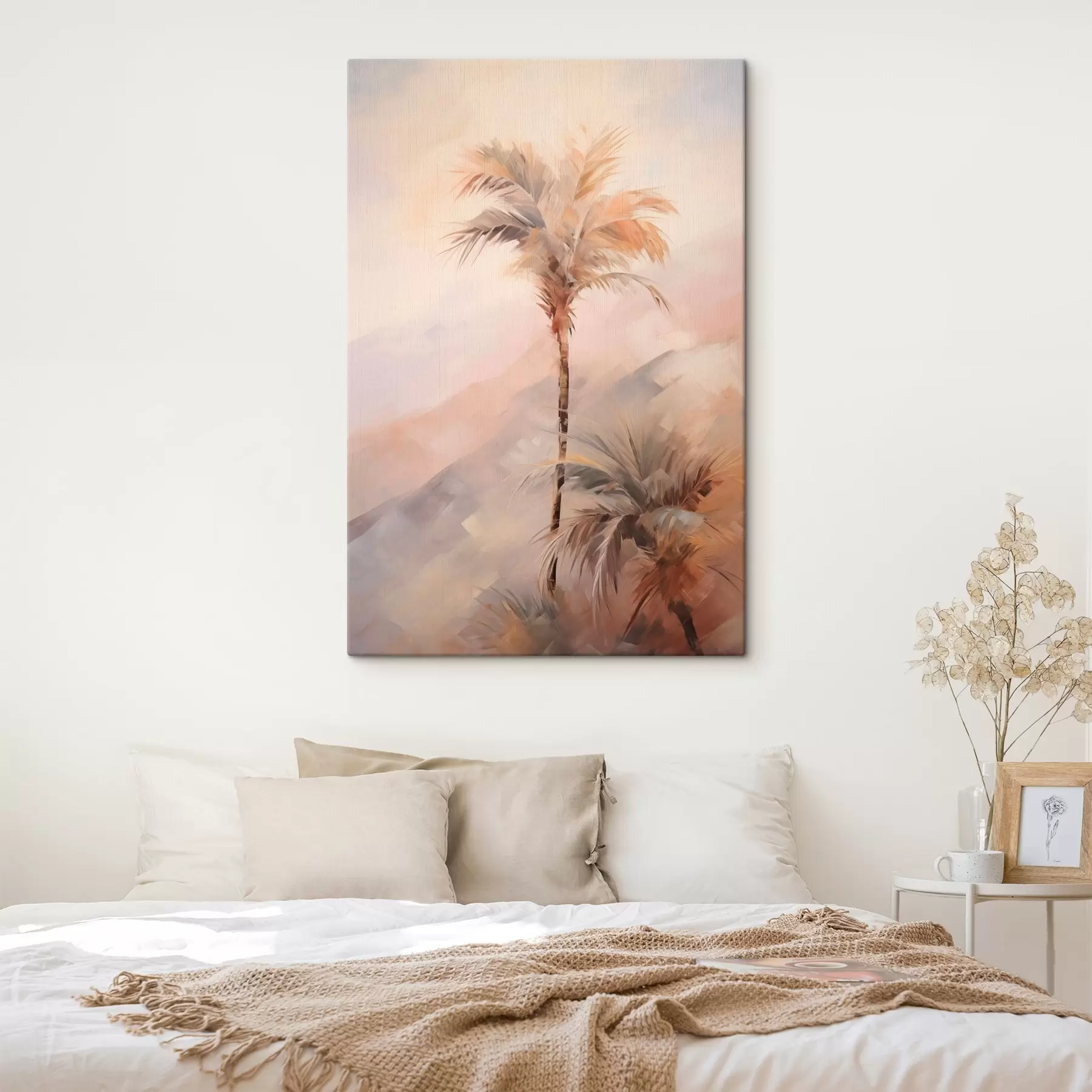 murales de pared Pintura imitación palmeras s44650