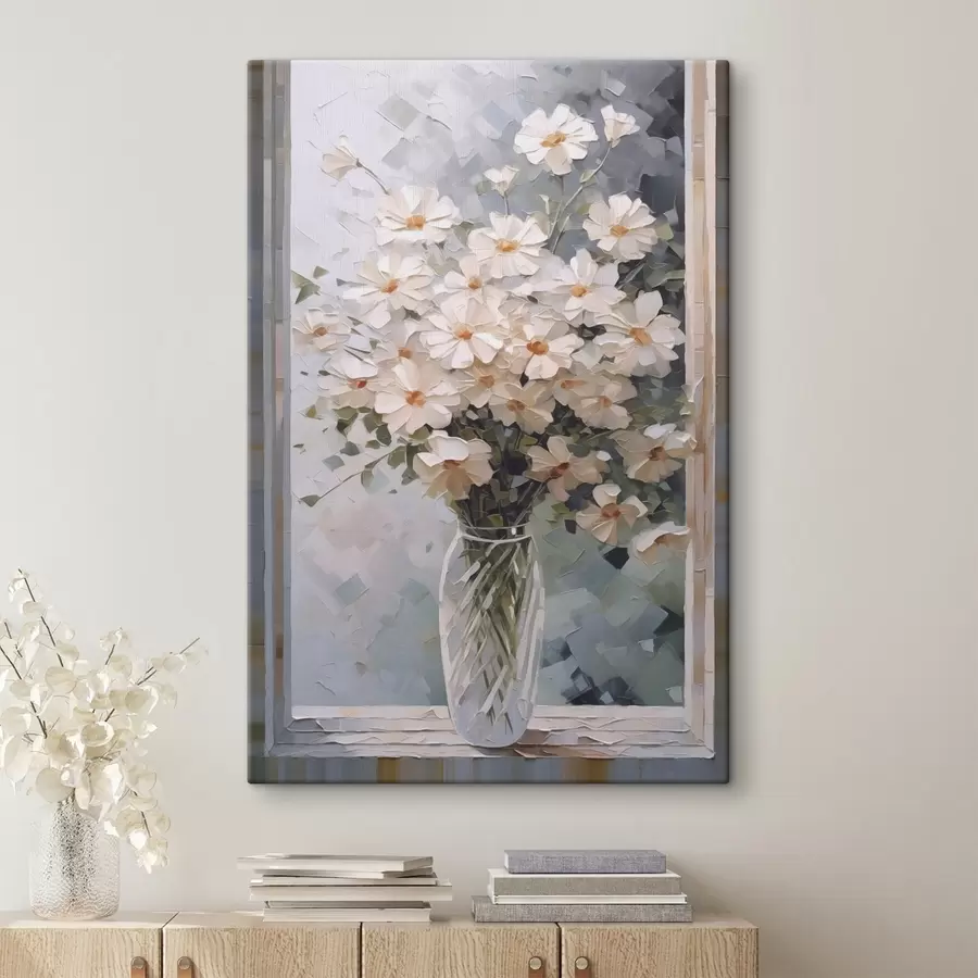 murales de pared Flores delicadas en un jarrón s44651