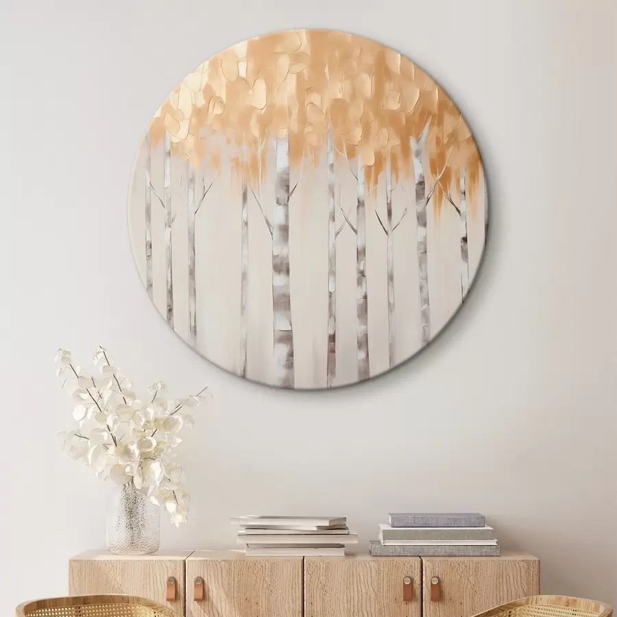 murales de pared Pintura imitación abedul r44637