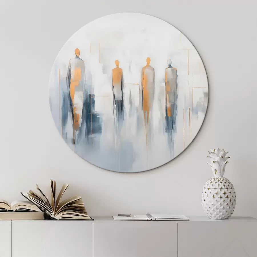 murales de pared Siluetas abstractas de personas r44639