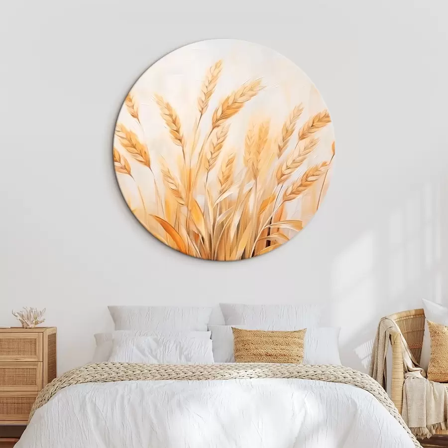 murales de pared Pintura imitación de espigas de trigo r44642