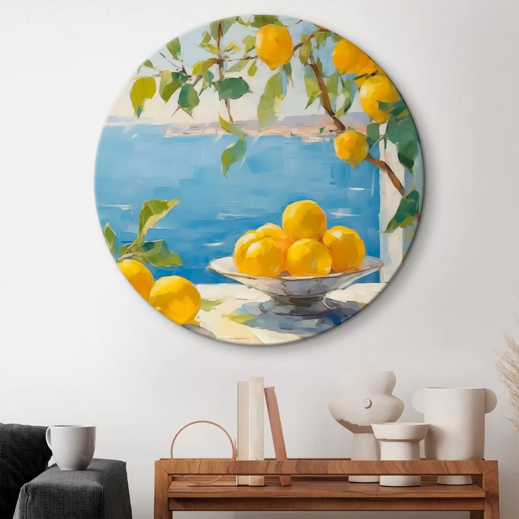 murales de pared Limones contra el mar r44649