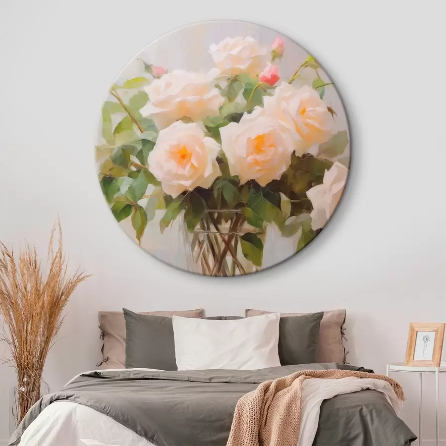 murales de pared Ramo de rosas en jarrón r44652