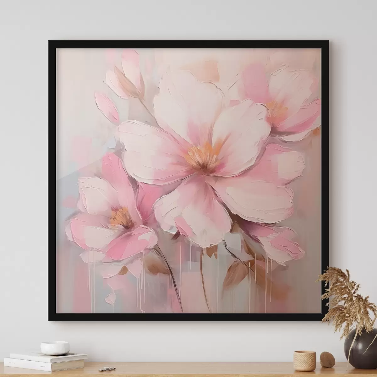 Poster Pintura de imitación de flores en flor f44640