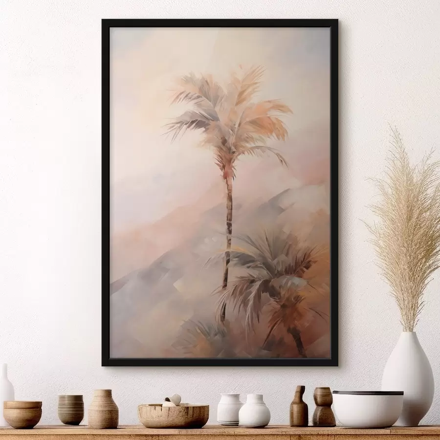 murales de pared Pintura imitación palmeras f44650