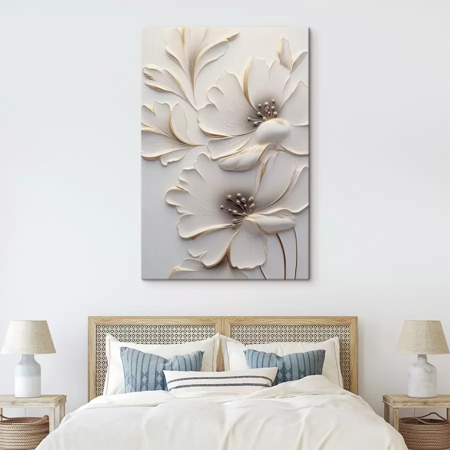 murales de pared Flores en relieve s44627