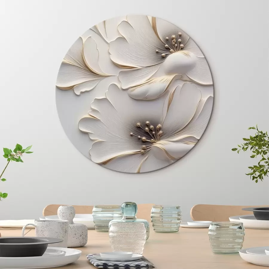 murales de pared Flores en relieve r44627