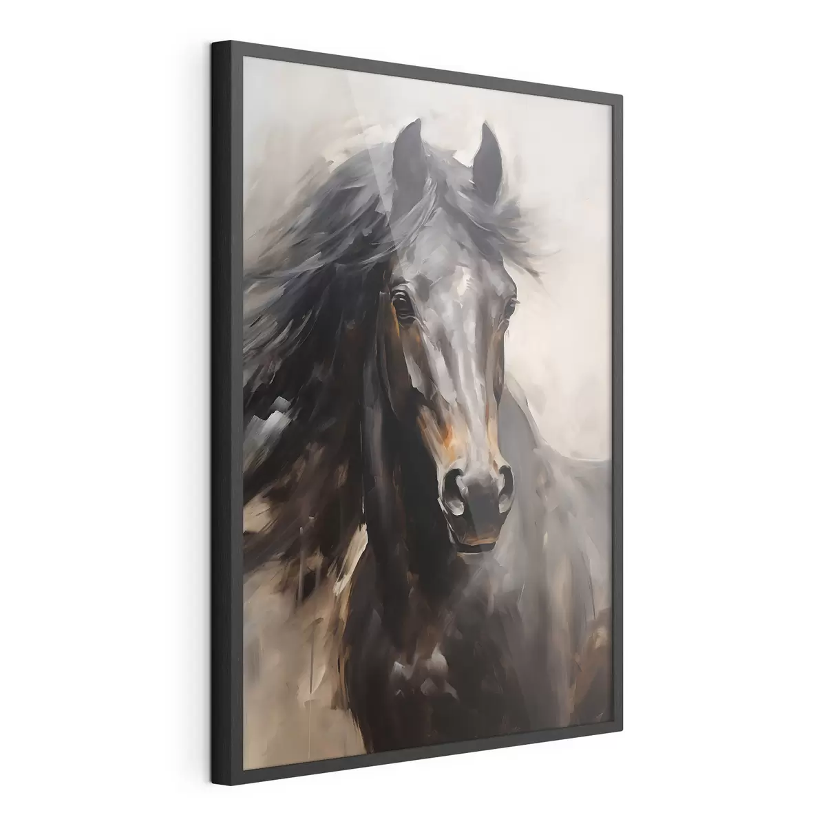 Poster Caballo negro f44662