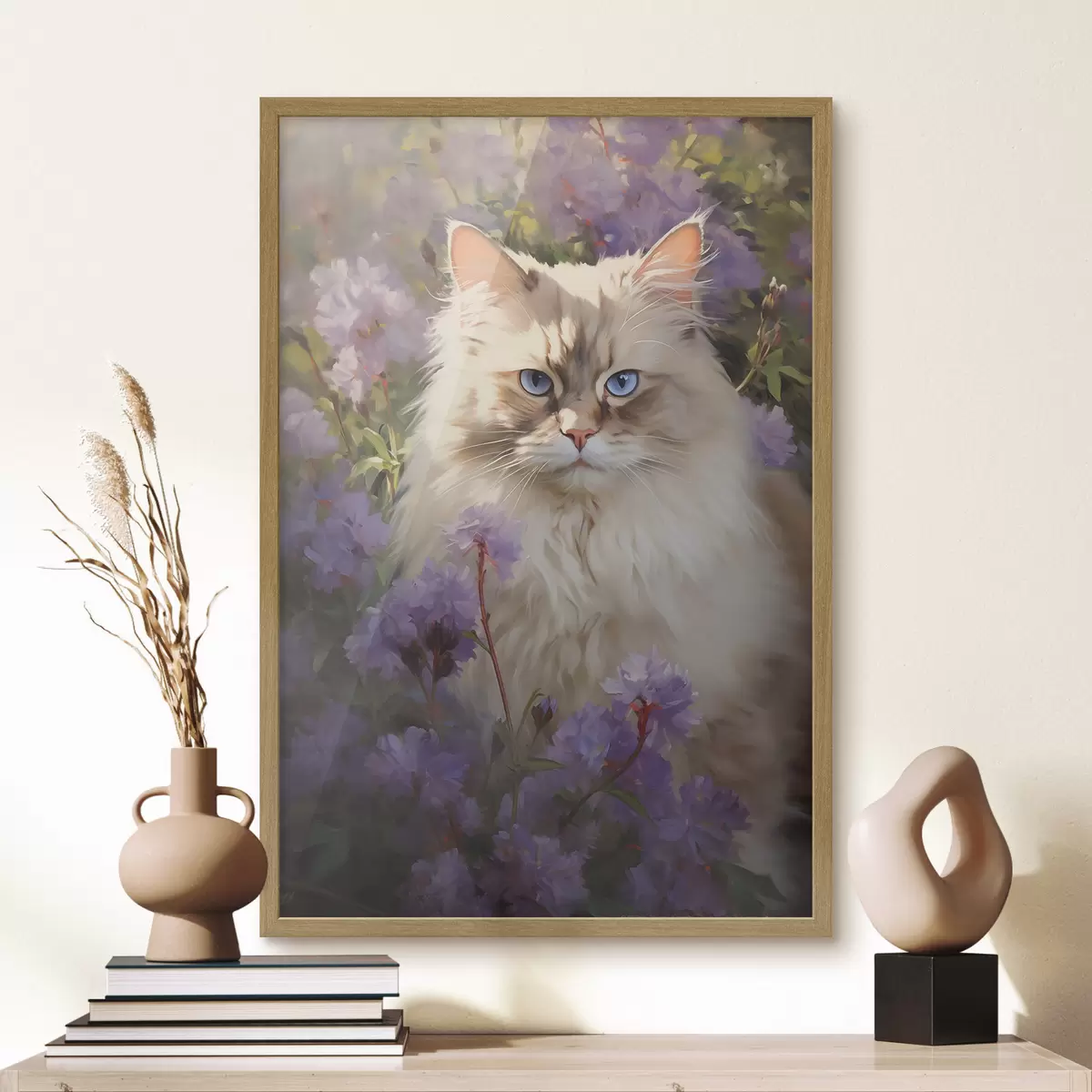 Poster Gato en flores f44663