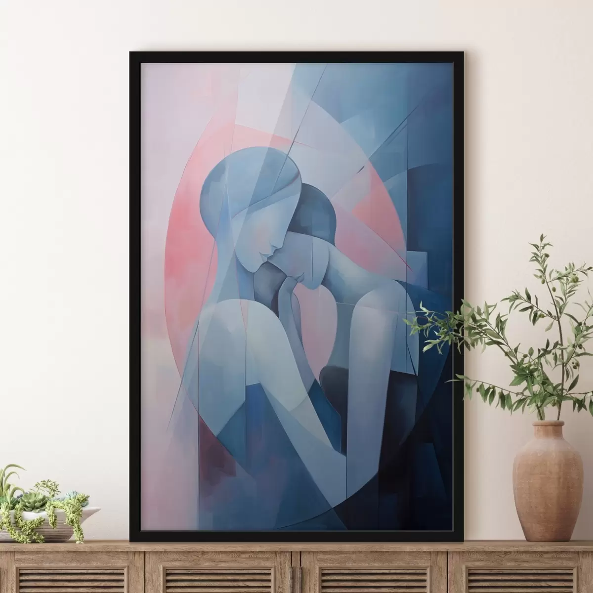 Poster Abrazo de dos personas f44667