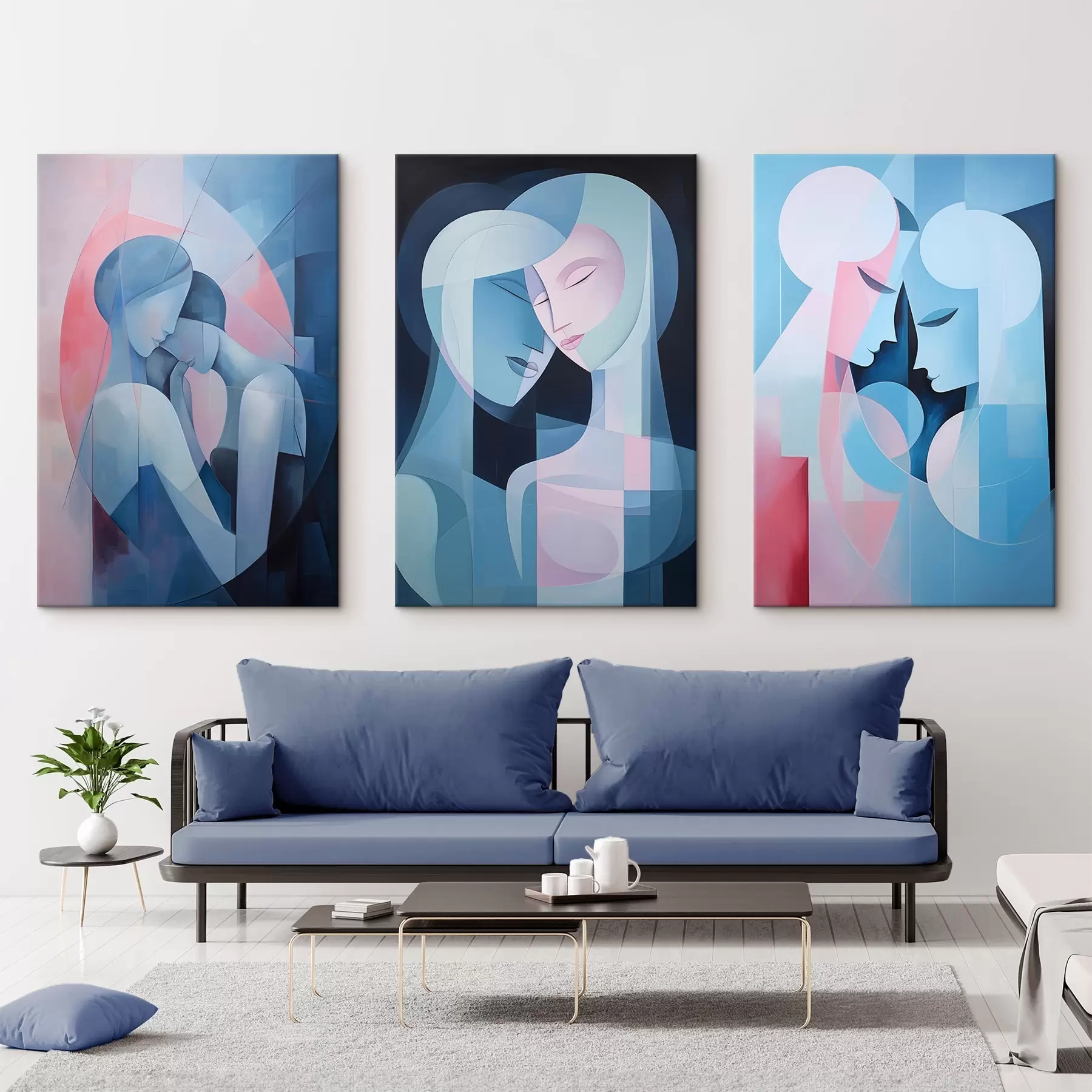 murales de pared Ternura en las formas m00458