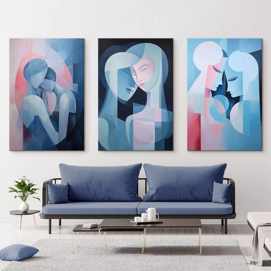 murales de pared Ternura en las formas m00458