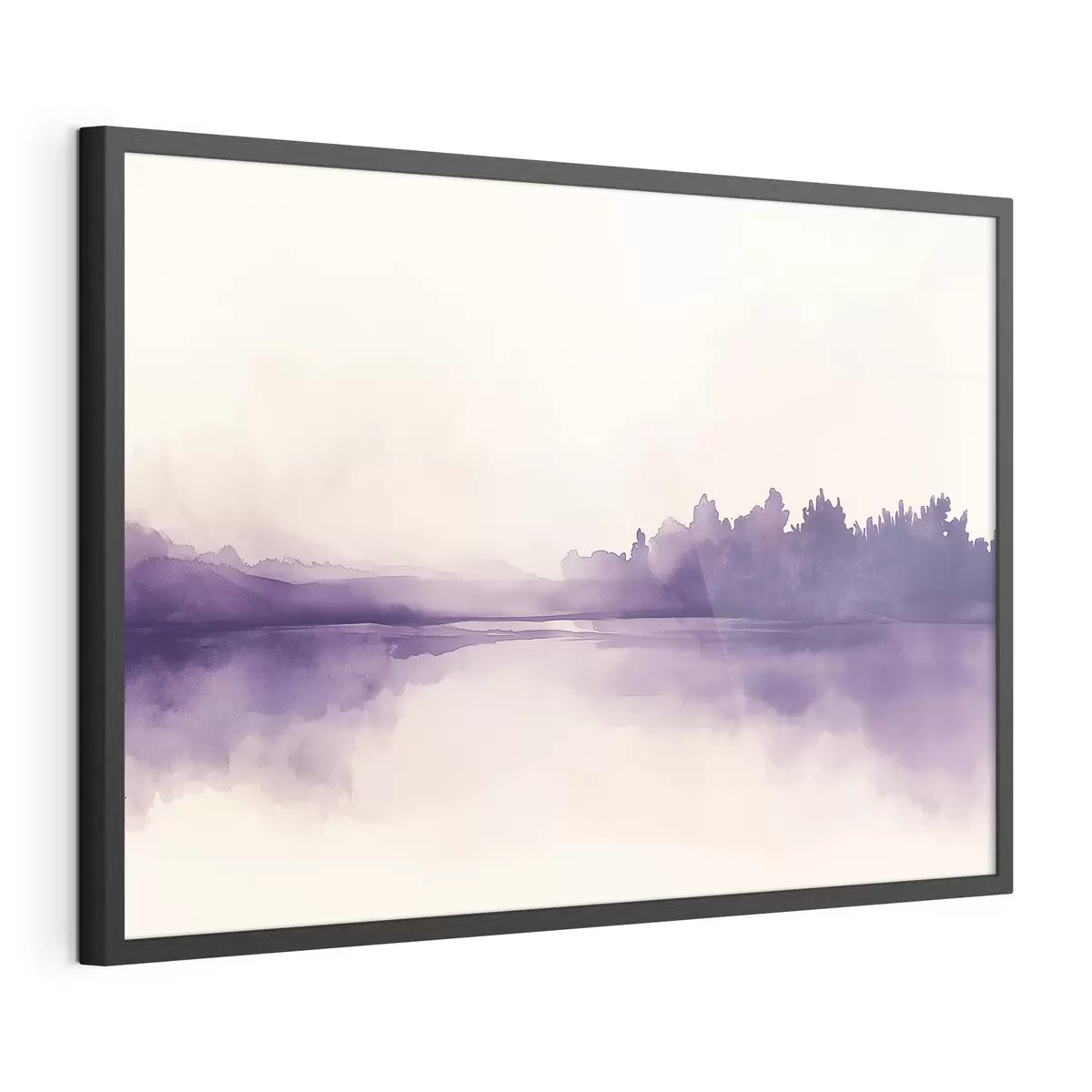 Poster Abstracción de pintura de acuarela con color púrpura f44504