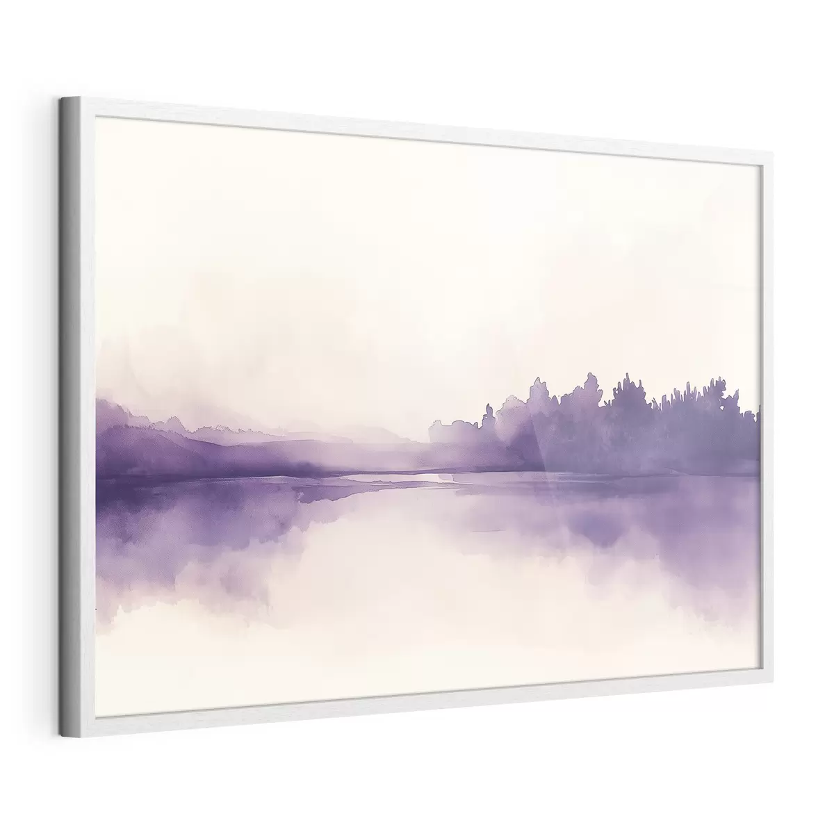 Poster Abstracción de pintura de acuarela con color púrpura f44504