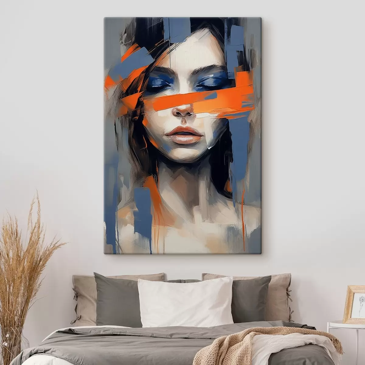 murales de pared Rostro femenino s44686