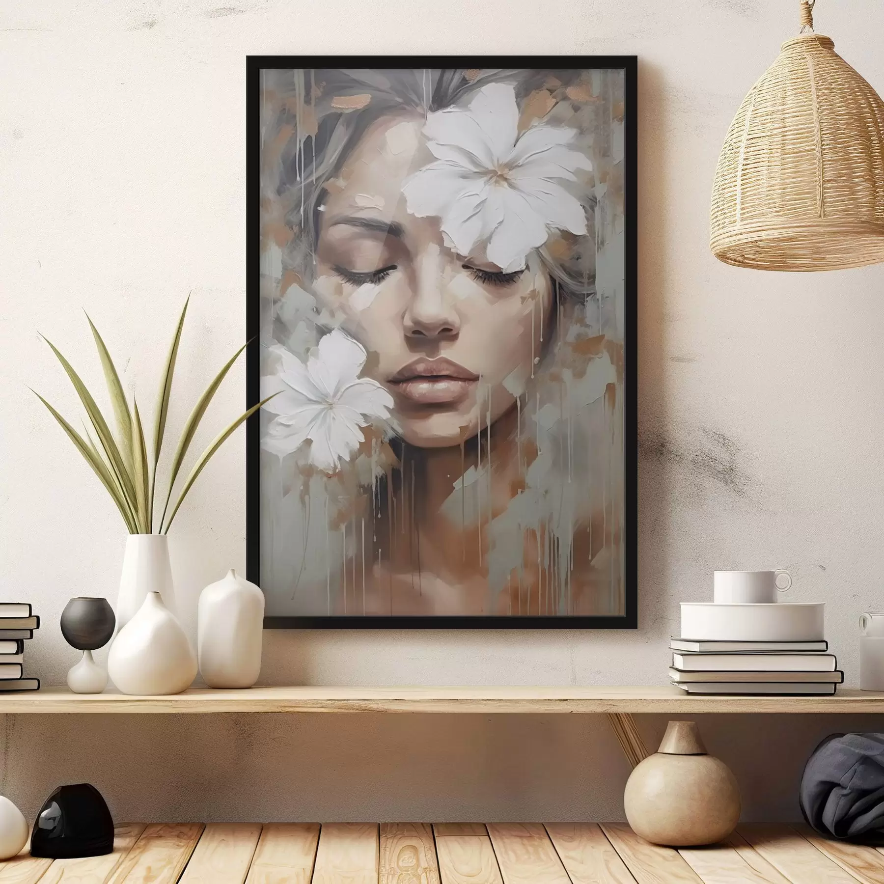 murales de pared Rostro femenino f44684