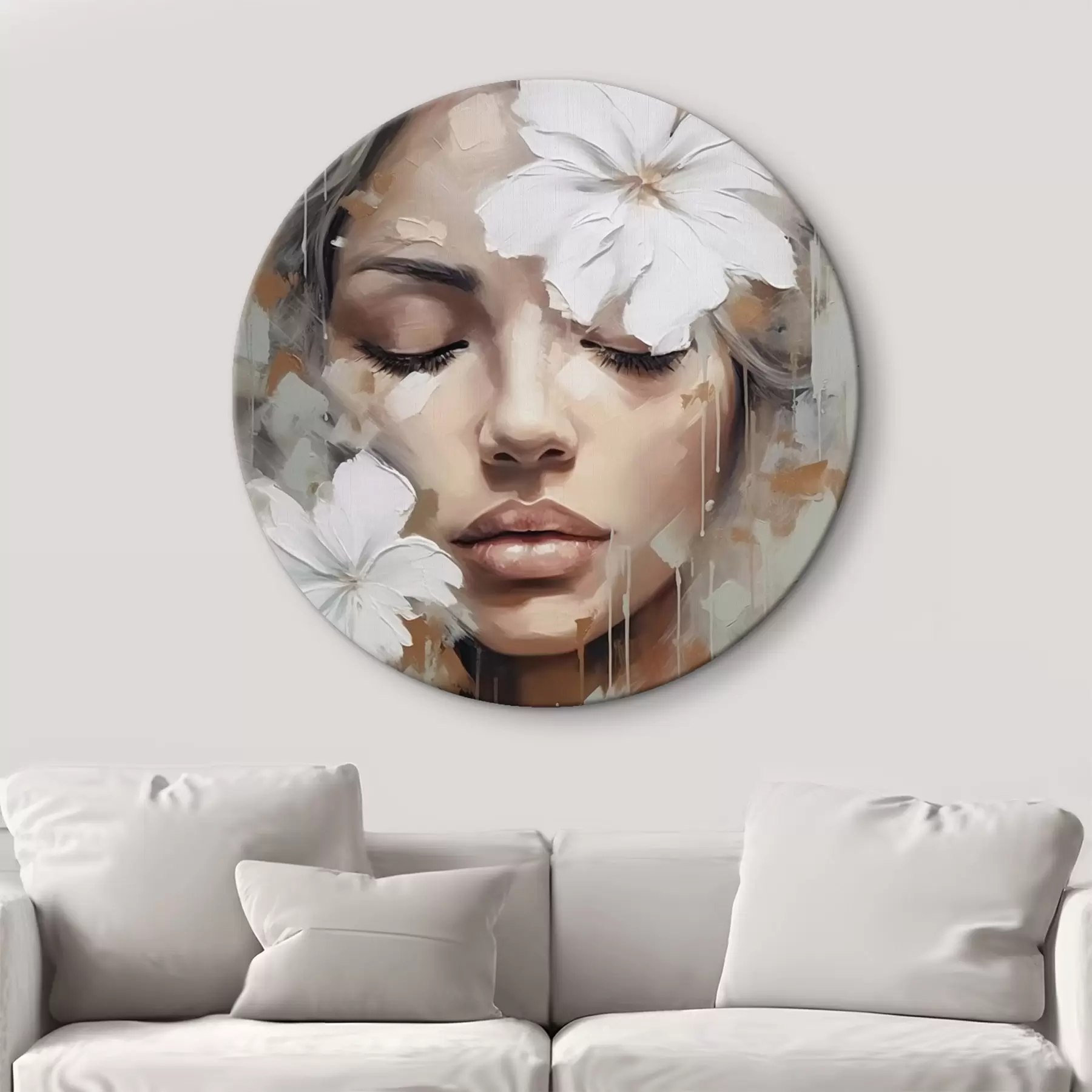 murales de pared Rostro femenino r44684