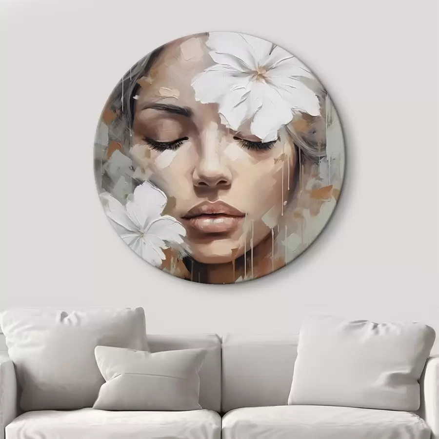murales de pared Rostro femenino r44684