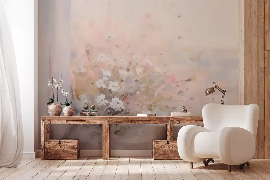 murales de pared Ramo de flores junto a la ventana imitación de pintura w04101