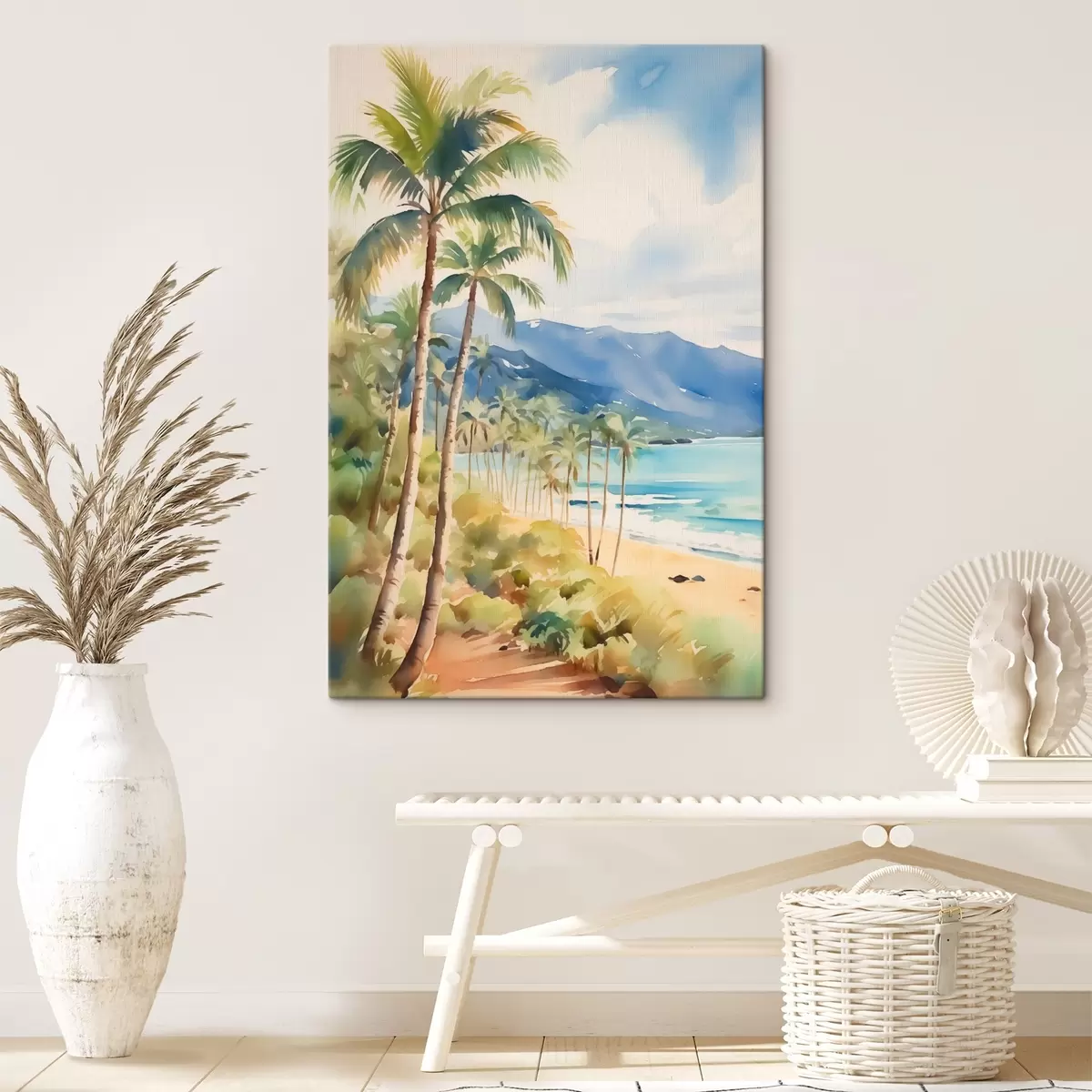 murales de pared Palmeras junto al mar s44701