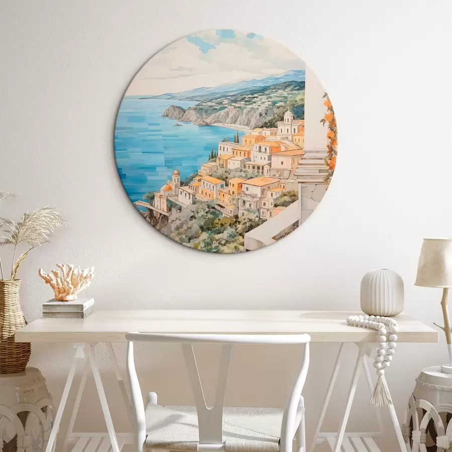 murales de pared Ciudad junto al mar r44694