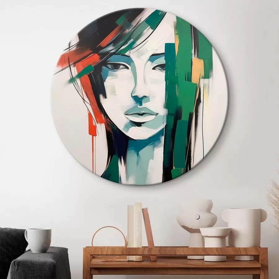 murales de pared Retrato brillante imitación de pintura r44698