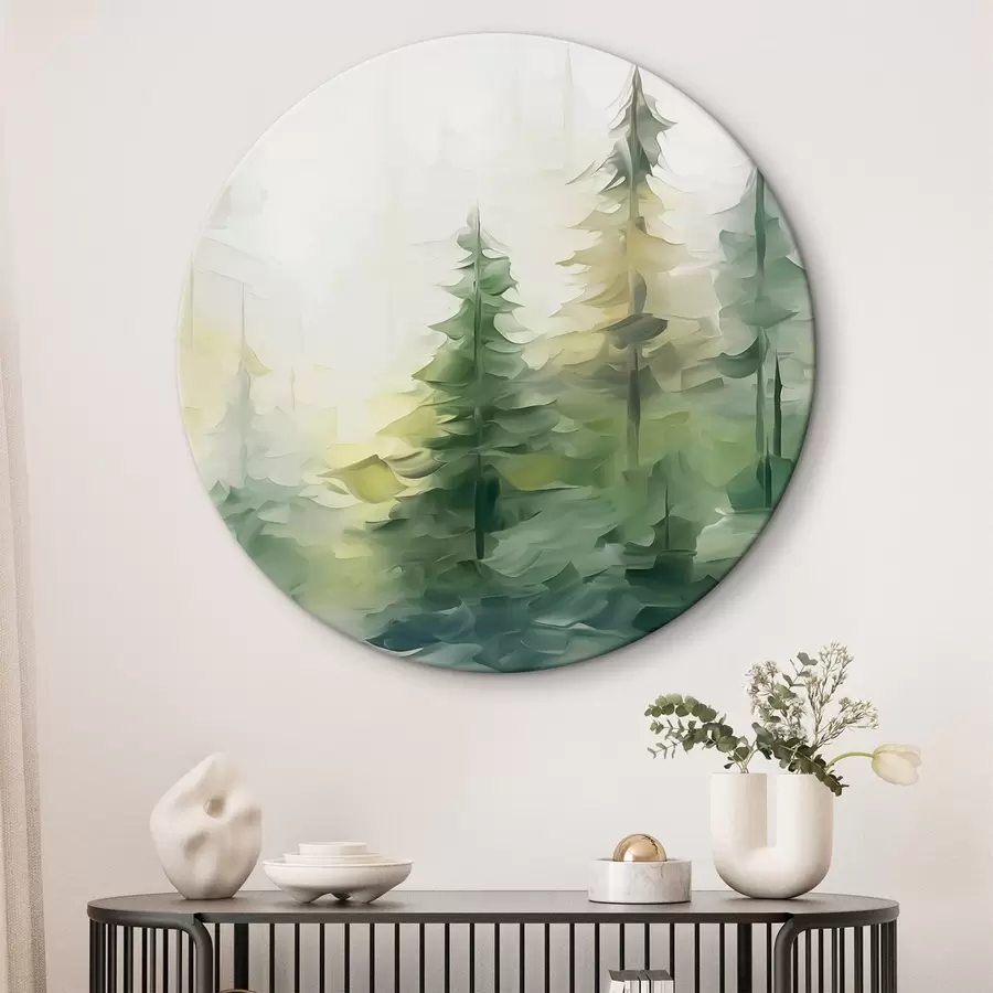 murales de pared Pintura imitación bosque r44708