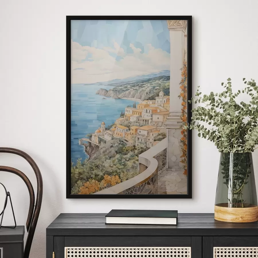 murales de pared Ciudad junto al mar f44694