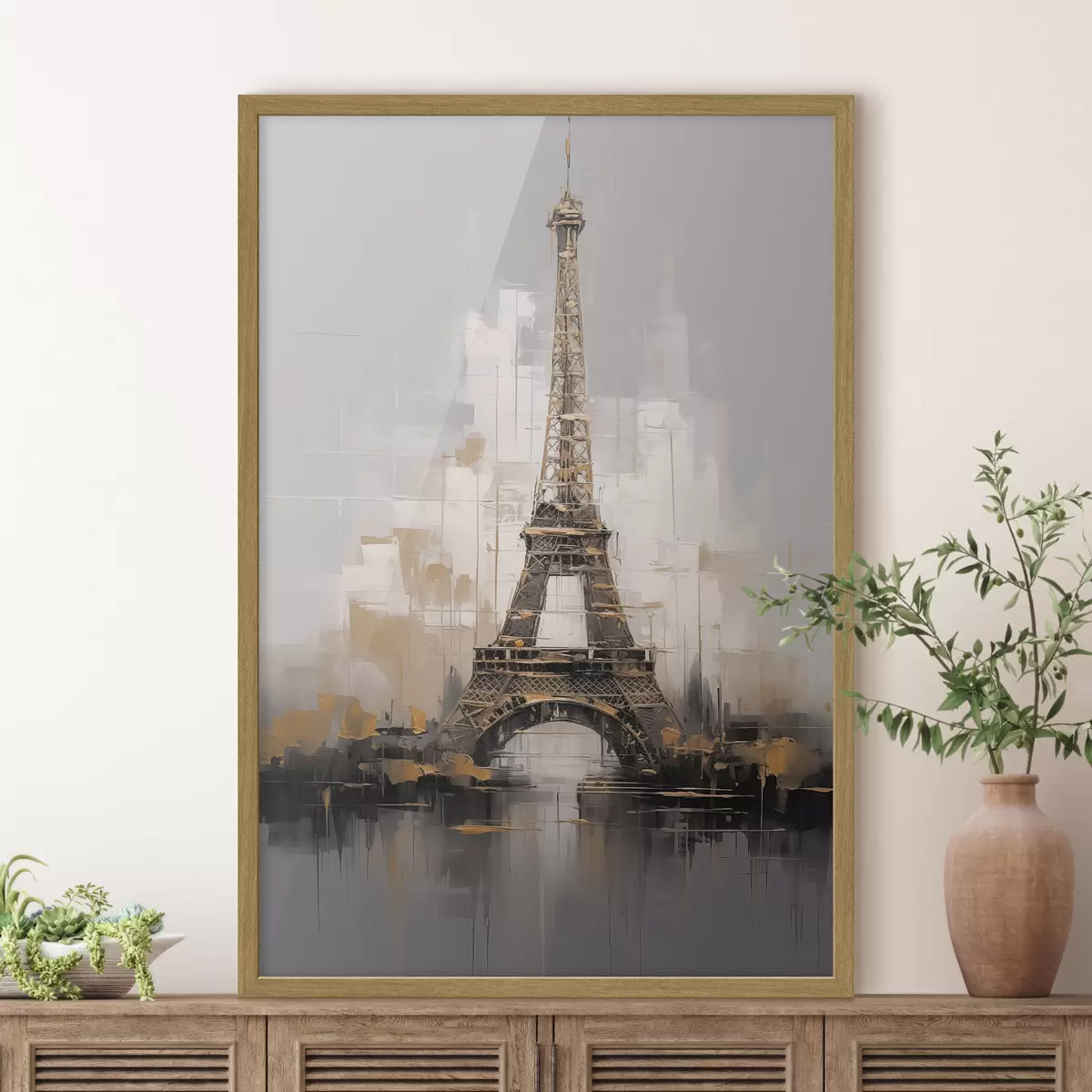 Poster Torre Eiffel imitación de pintura f44697