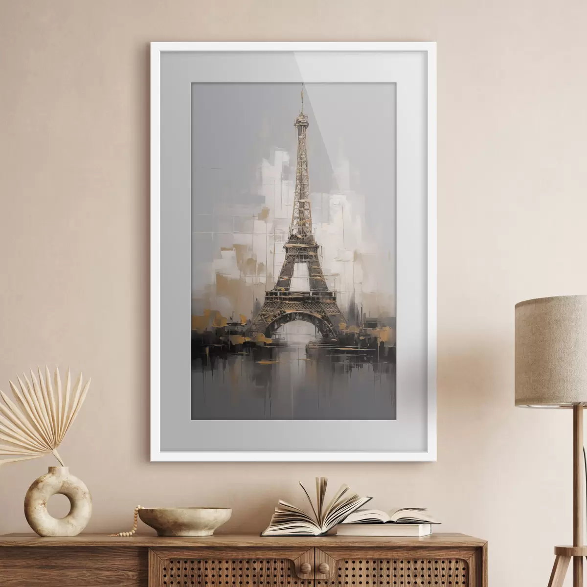 Poster Torre Eiffel imitación de pintura f44697