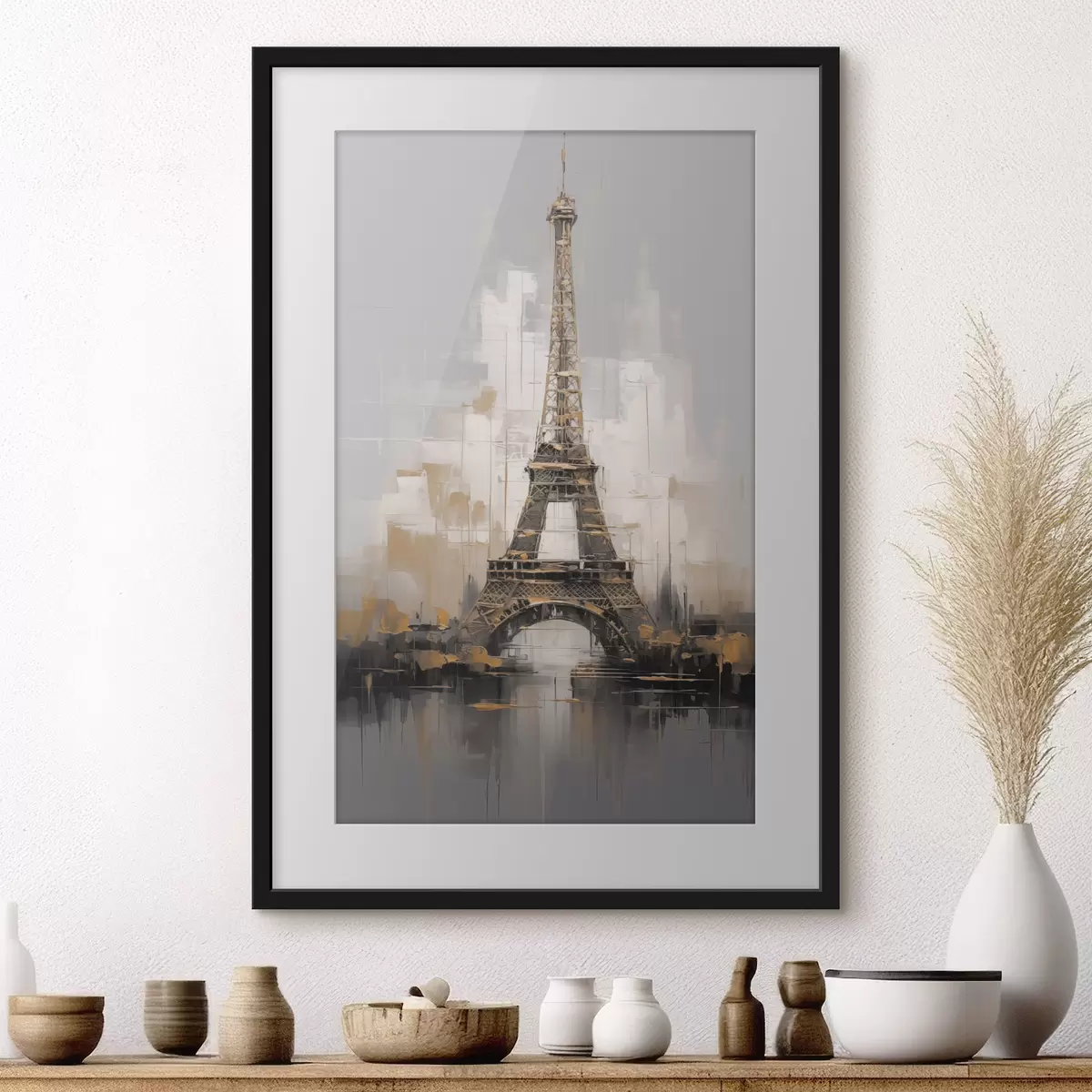 Poster Torre Eiffel imitación de pintura f44697
