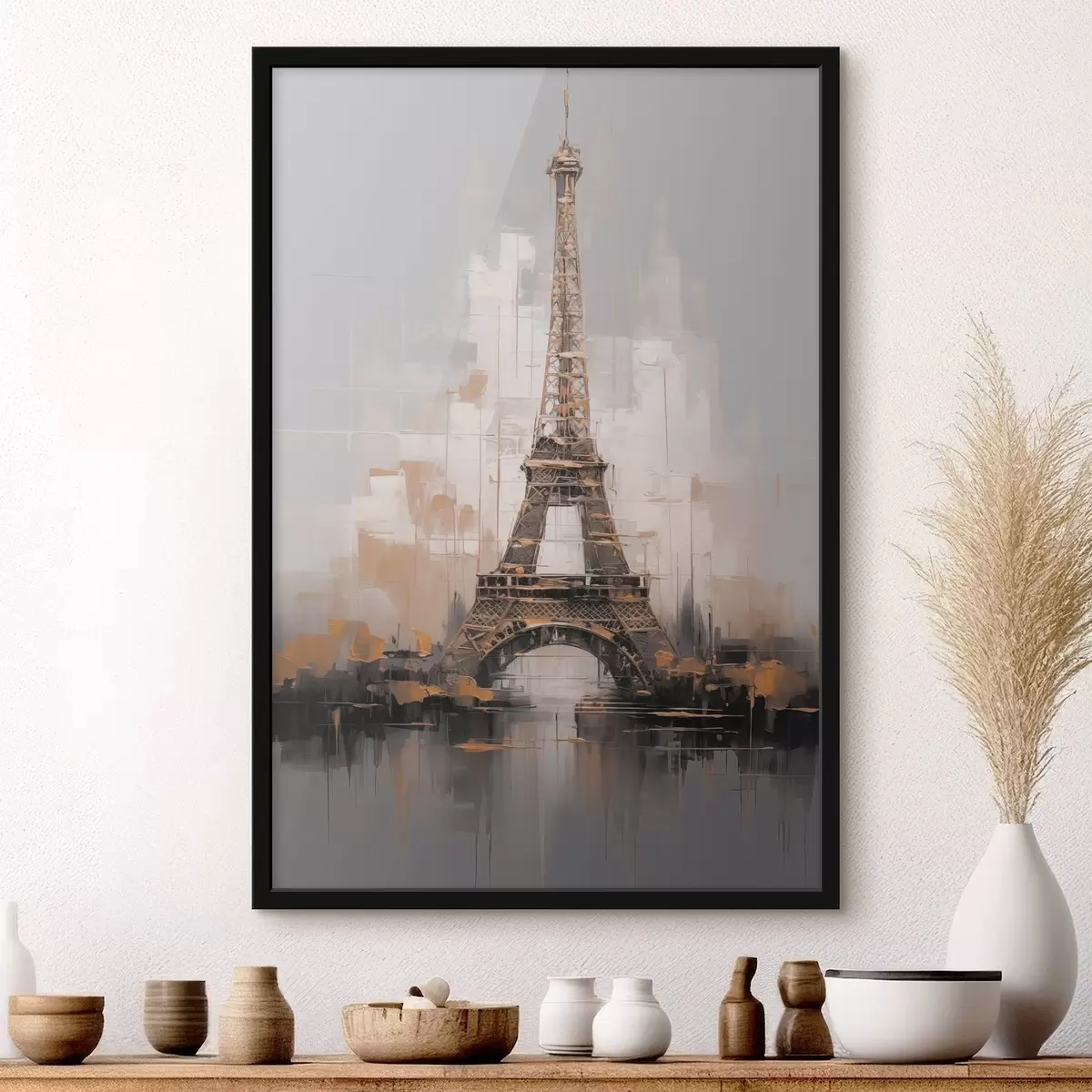 Poster Torre Eiffel imitación de pintura f44697