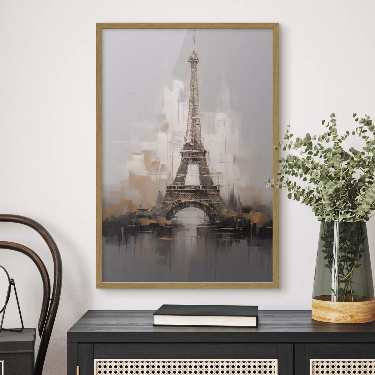 Poster Torre Eiffel imitación de pintura f44697