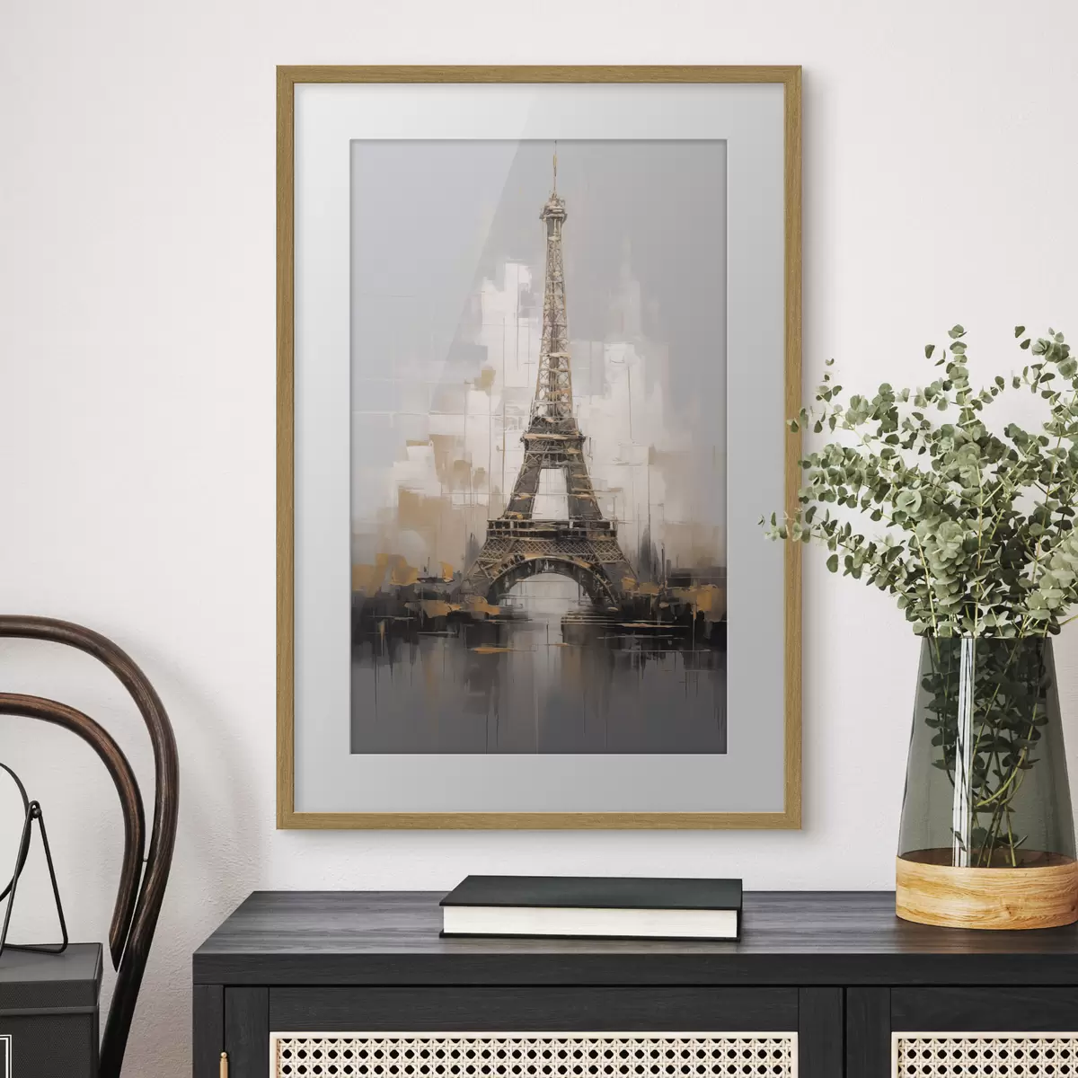 Poster Torre Eiffel imitación de pintura f44697