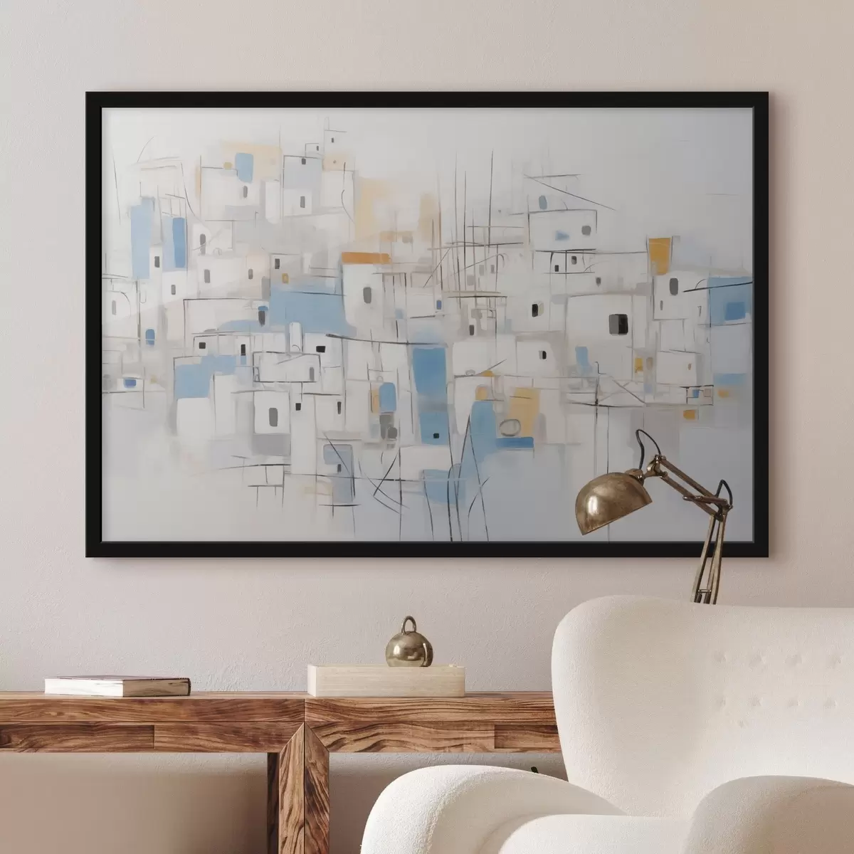 Poster Inicio pintura abstracta de imitación f44699