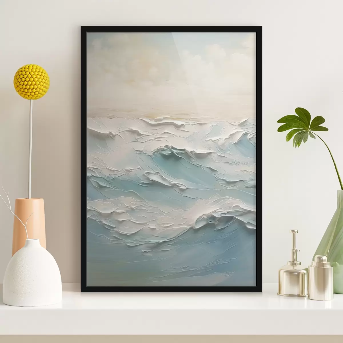 Poster Pintura imitación mar f44709