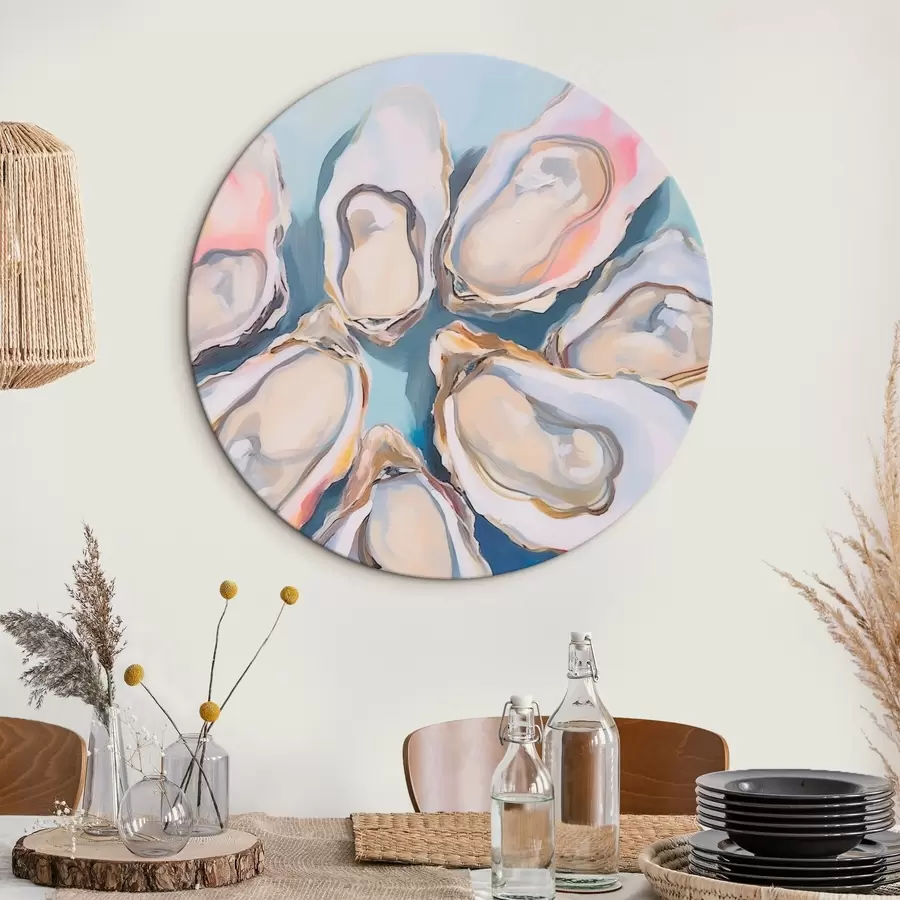 murales de pared Conchas de ostras en la playa r44734