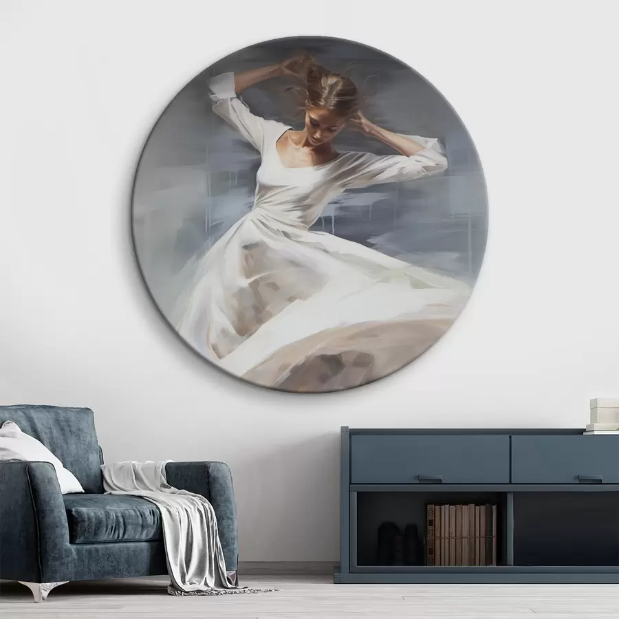 murales de pared Bailarina en tonos suaves r44751