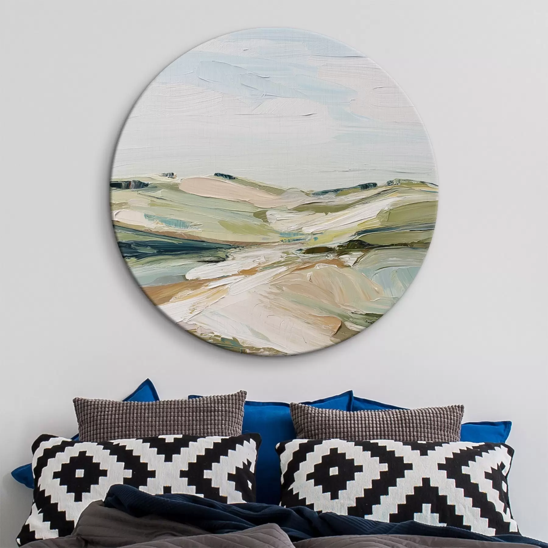 murales de pared Colinas abstractas en colores suaves r44754