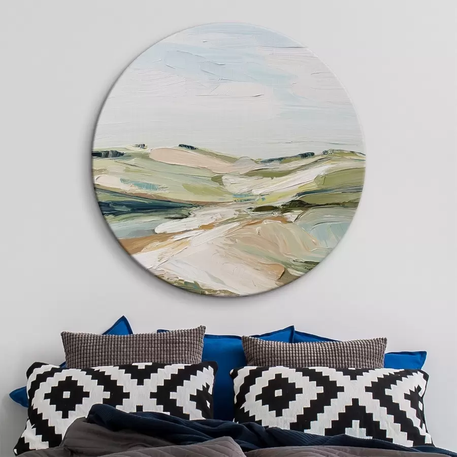 murales de pared Colinas abstractas en colores suaves r44754