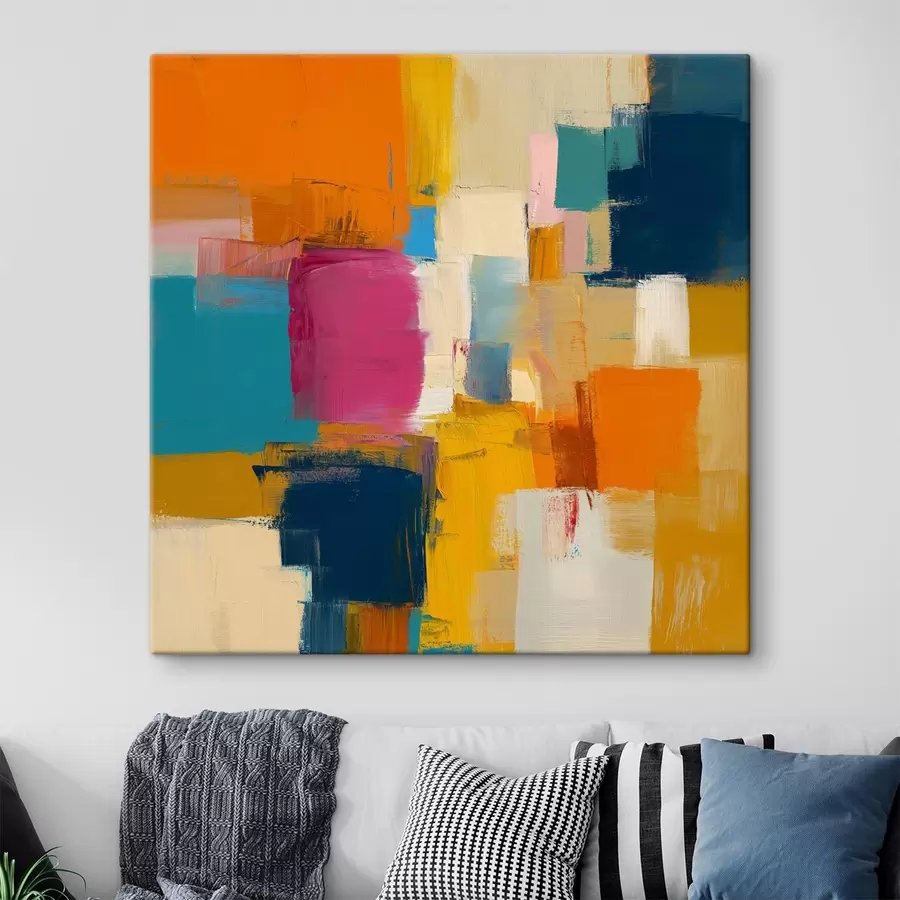 murales de pared Manchas de color en un estilo contemporáneo s44753