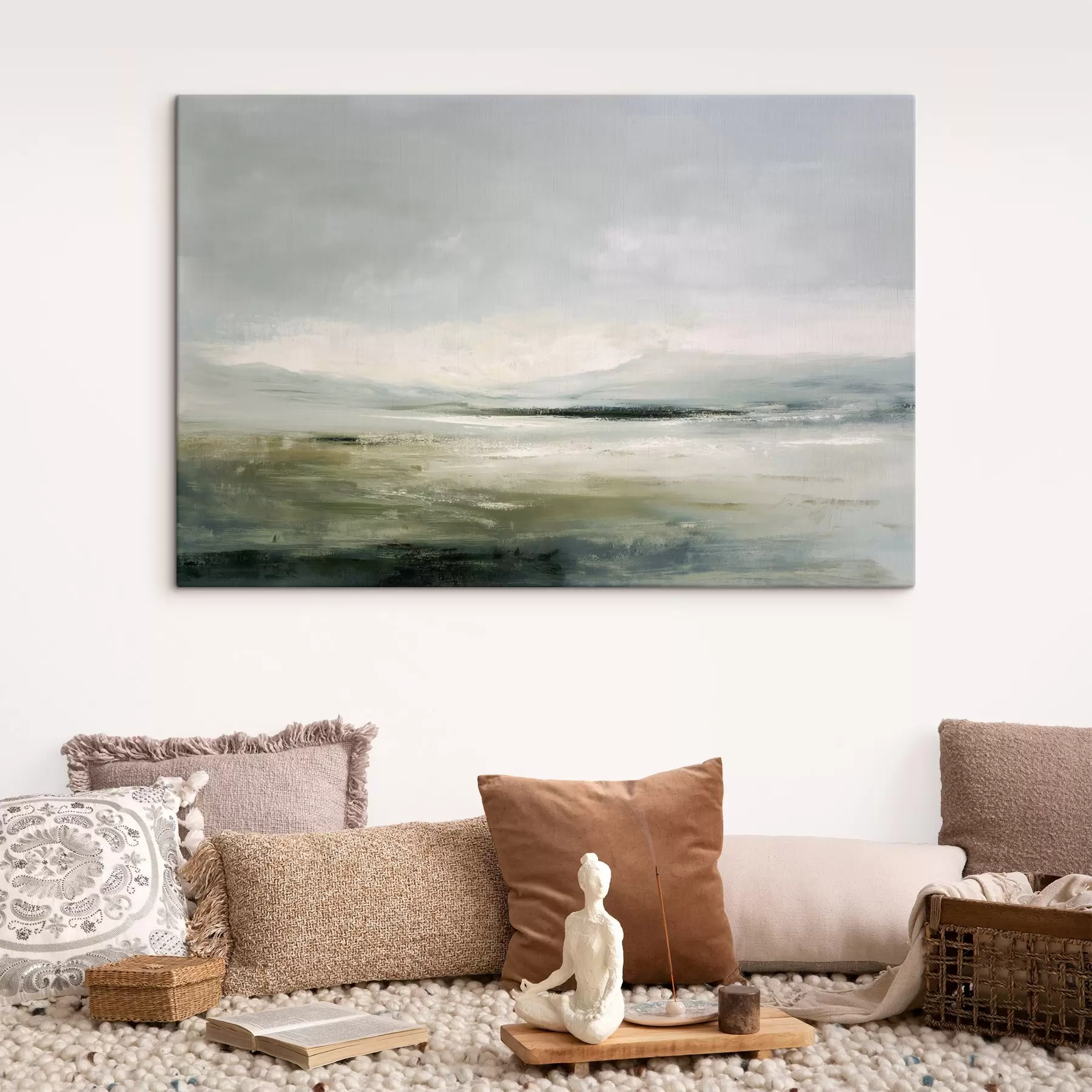 murales de pared Paisaje minimalista con niebla s44756